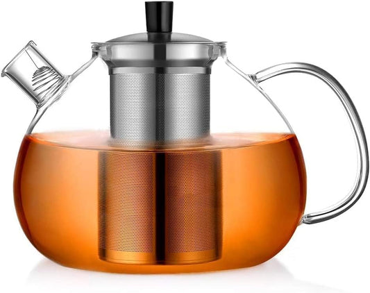 ecooe Glass teapot 2000 ml with stainless steel strainer