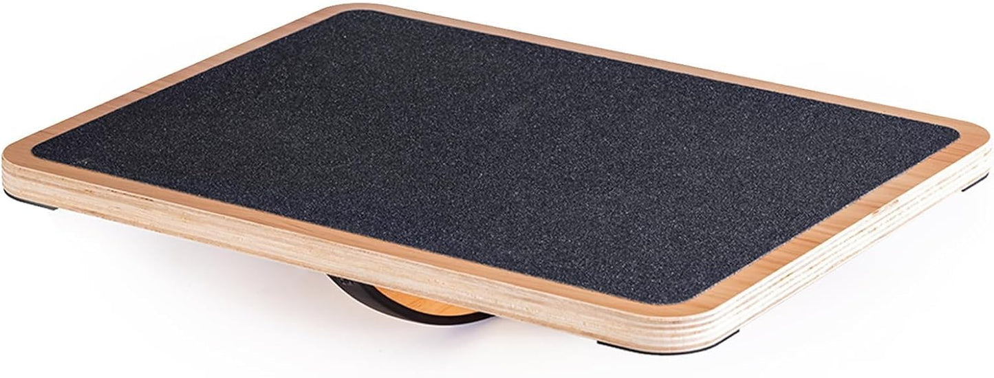 StrongTek Wooden Balance Board, Basic Rocker or Advanced 360° Wobble | Beginner-to-Advanced Options, Non-Slip Surface, Ankle Rehab, Physical Therapy, Core Stability and Balance Training