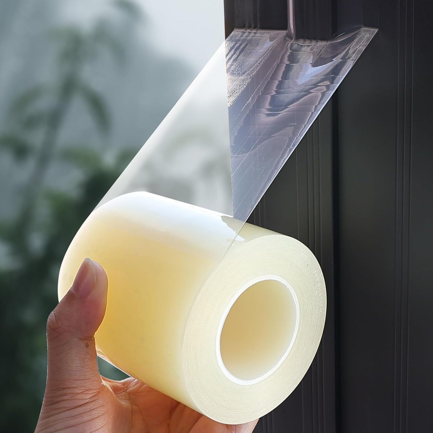 Window Sealing Tape, 20 Mil Thick Window AC Insulation Sealing Draft Tape | 3 inch X 33 FT, Blocker for Cold Heat Air, Waterproof Tape for Repair, Heavy Duty No Residue (Clear)