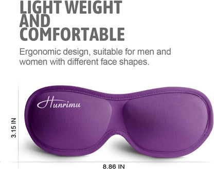 Sleep Eye Mask for Women Men, Eye Covers for Sleeping, 3D Sleep Mask for Travel Yoga Nap (Black)
