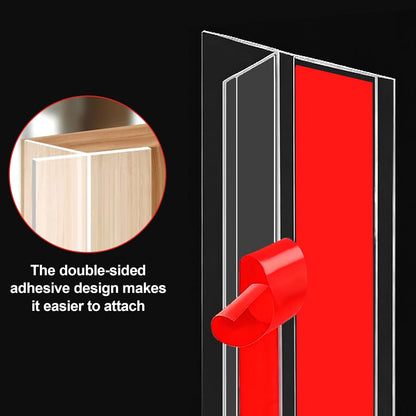 2" W x 20Ft T-Shaped Silicone Weather Stripping Seal for Door Frame | Door Seal Tape for Doors and Windows, Door Draft Seal for Energy Saving, Blocks Cold Drafts and Reduces Noise