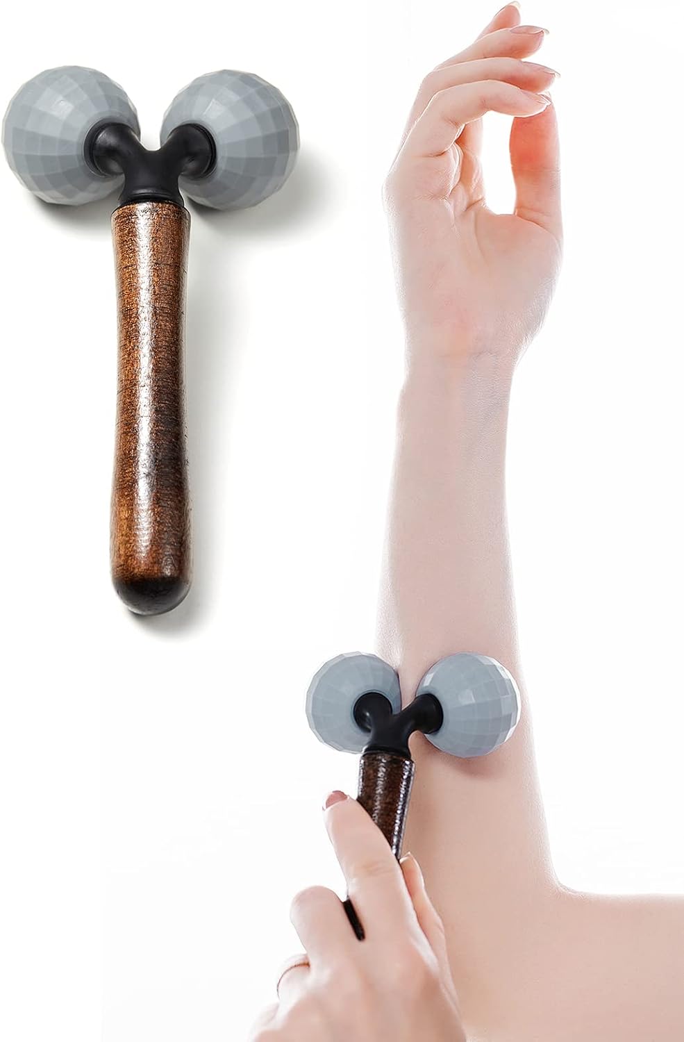Relax Massage Roller，Handheld Total Body Massager Tools for Back, Neck, Foot, Calf, Leg, Arm & Deep Tissue Massager Relief for Sore Muscles