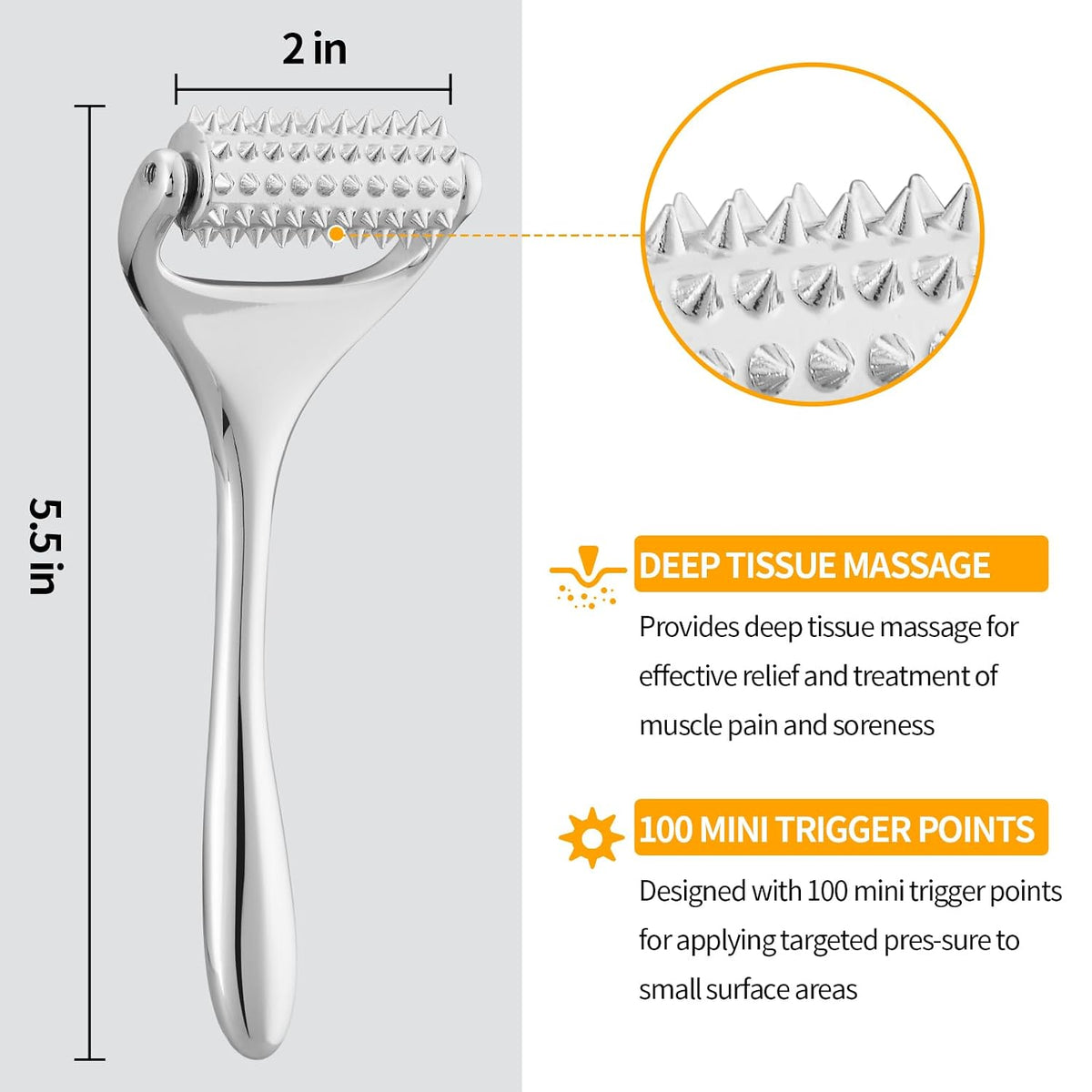 Running man Massage Roller-Deep Tissue Massage Tool for Face,Hand,Neck and Thighs, Acupuncture Roller - Muscle Pain Relief, Face Roller-Skin Care Face Massager Tightens & Tones Skin Appearance