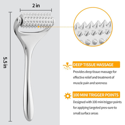 Running man Massage Roller-Deep Tissue Massage Tool for Face,Hand,Neck and Thighs, Acupuncture Roller - Muscle Pain Relief, Face Roller-Skin Care Face Massager Tightens & Tones Skin Appearance