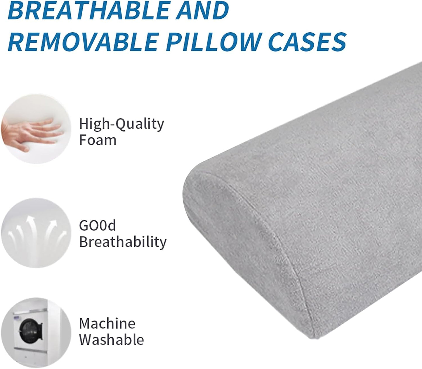 Sciatica Pain Relief Knee Back Sleeper Pillow Leg Wedge Pillows