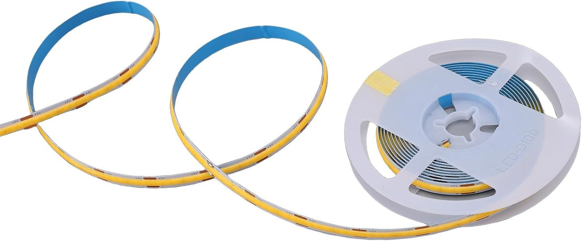COB LED Strip Light, LED Lights with Motion Sensor, IP65 Water Proof Gesture Control Warm White Strip Night Light for Under Cabinet Bed TV Lighting, Each Emits 800lm (3 Meter)