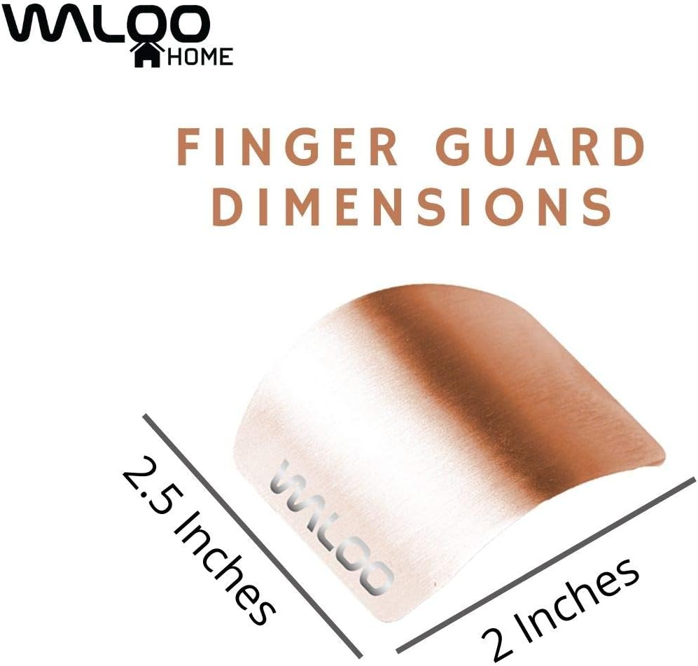 WALOO Stainless Steel Finger Guard for Cutting, Knife Protector