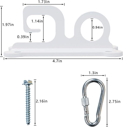 ESPETS Dog Tie-Out Leash Holder for Wall, Pet Leash & Accessory Hook（Black） | Sturdy Metal, Heart-shaped Decorative Organization, Lovely Dog Tether Holder, Durable Pet Leash and Accessory Holder