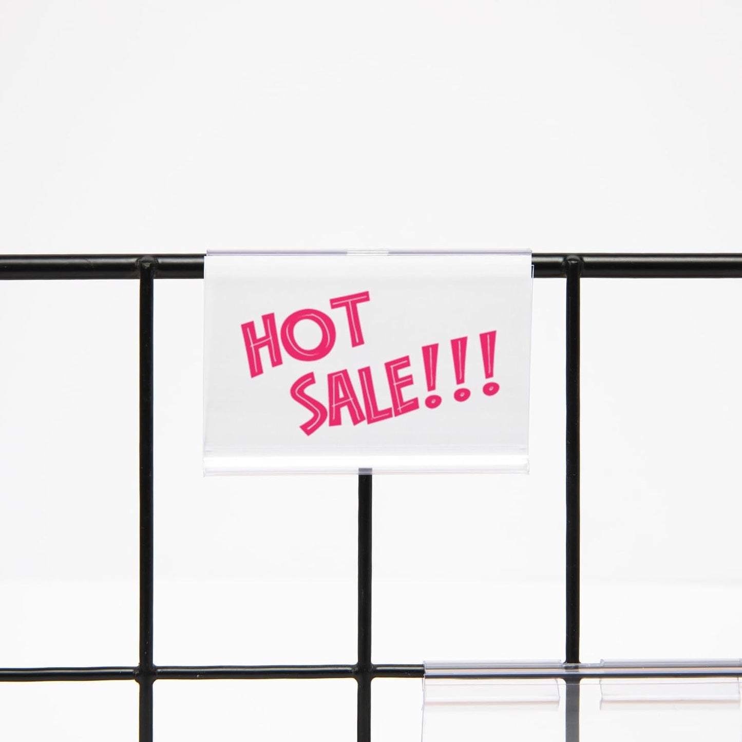 50pcs Labels for Storage Bins Plastic Label Clip, Basket Labels Clip On Wire Shelf Price Label Holder Merchandise Sign Display Holder, 50pcs Label Insert Included (6x4cm)