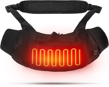 10000mAh Heated Hand Warmers Pouch(Includes Power Bank) | Electric Heated Hand Muff with 3-Level Heat Setting, Rechargeable Power Bank, Adjustable Strap, 2 Pocket for Hunting, Camping