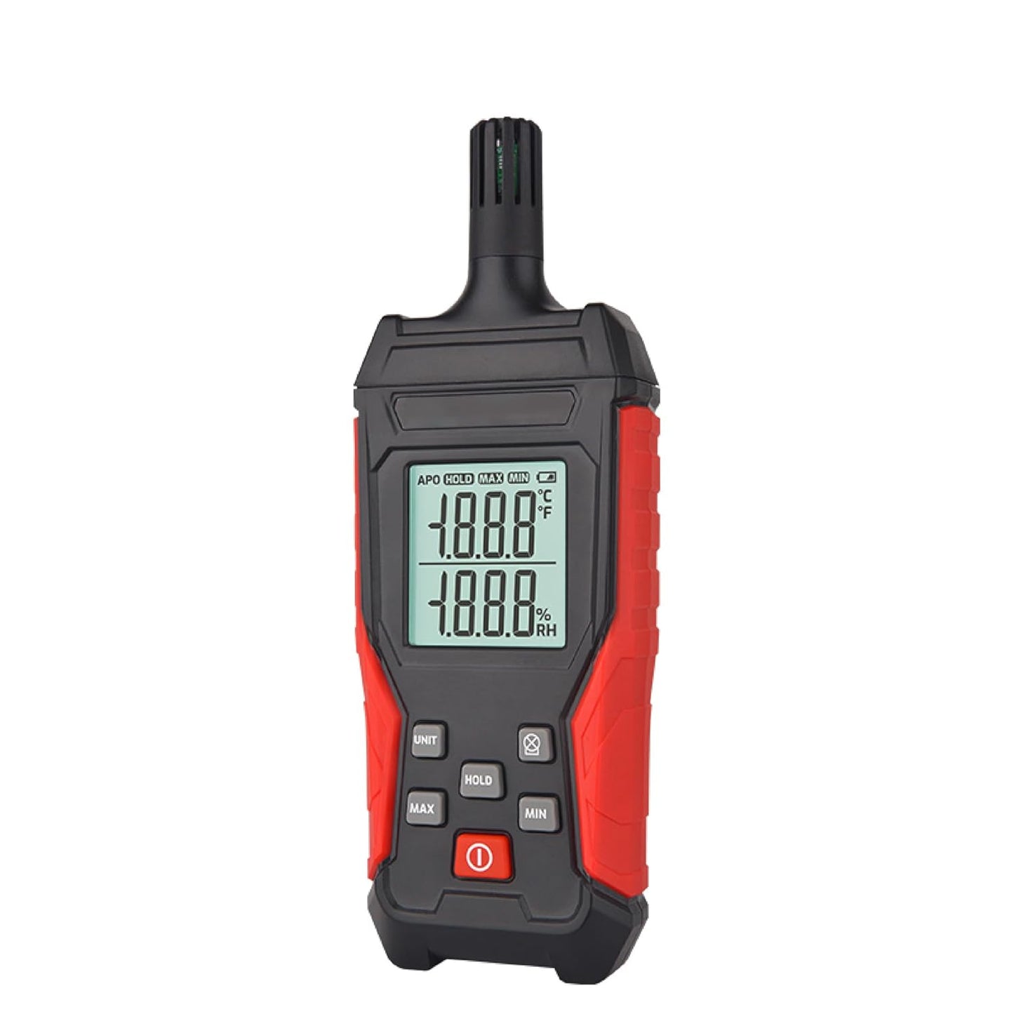 HFS(R) Temperature & Humidity Meter Detector Digital Hygrometer Handheld Industrial Home Indoor - Ambient, Relative Humidity, LCD Backlight, Min/Max Hold