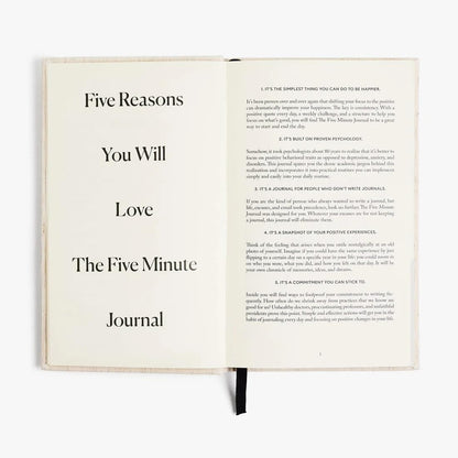 Intelligent Change The Five Minute Journal - Original Daily Gratitude Journal for Women & Men - Mindfulness, Happiness & Daily Reflection - Undated Planner - Affirmation Journal - Gifts for Women
