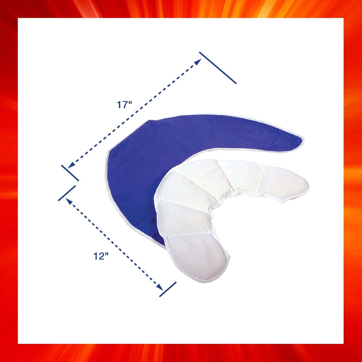 Thermi Paq Microwave Heating Pad for Neck and Shoulders Reusable Heated Neck Wrap for Neck Pain and Shoulder Pain