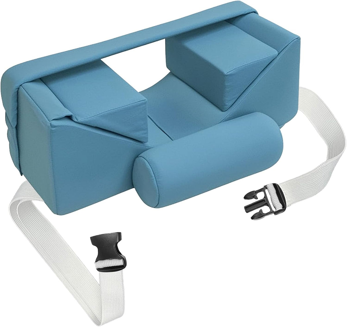 Neck Stabilizer Head Positioning Pillow for Bedridden Patients and Elderly – Adjustable Pillow for High-back Wheelchair and Hospital Bed, Support Medical Head Positioner (Upgraded with Neck Support)
