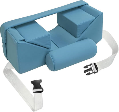 Neck Stabilizer Head Positioning Pillow for Bedridden Patients and Elderly – Adjustable Pillow for High-back Wheelchair and Hospital Bed, Support Medical Head Positioner (Upgraded with Neck Support)