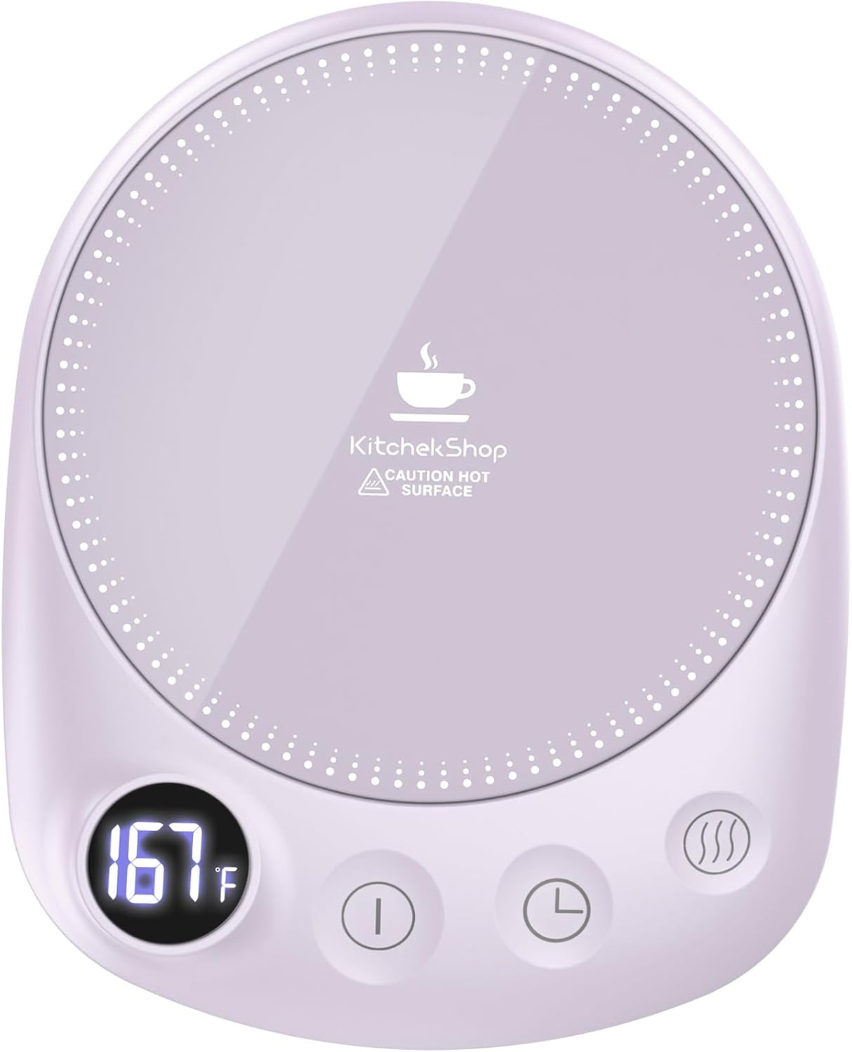 Coffee Mug Warmer - Fastest Heating & Highest Temperature, Coffee Cup Warmer for Desk Auto Shut Off, 4 Temp Settings & 1-12H Timer, Smart Electric Beverage Warmer for Coffee, Tea (Black)