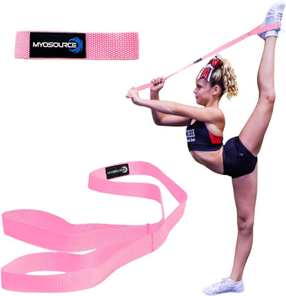 Cheerleading Flexibility Stunt Strap - Improve Stretching and Stunts for Cheer Dance Gymnastics & Physical Therapy – Stocking Stuffers Present for Kids Girls Adults - 12 Colors