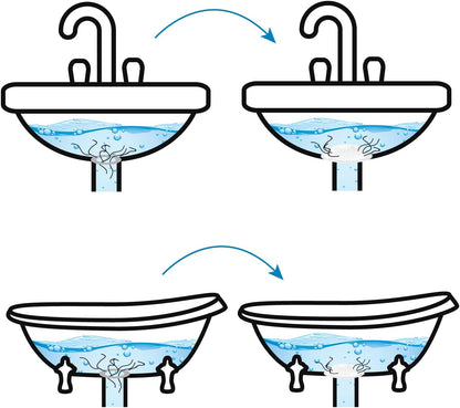 Hairstopper Drain Cover Hair Catcher for Shower and Bathtub, Protects Against Clogs Without Blocking Water Flow, White, 3 Pack | Protects Against Clogs Without Blocking Water Flow, Fits Most Standard Size Shower and Bathtub Drains, 3 Pack