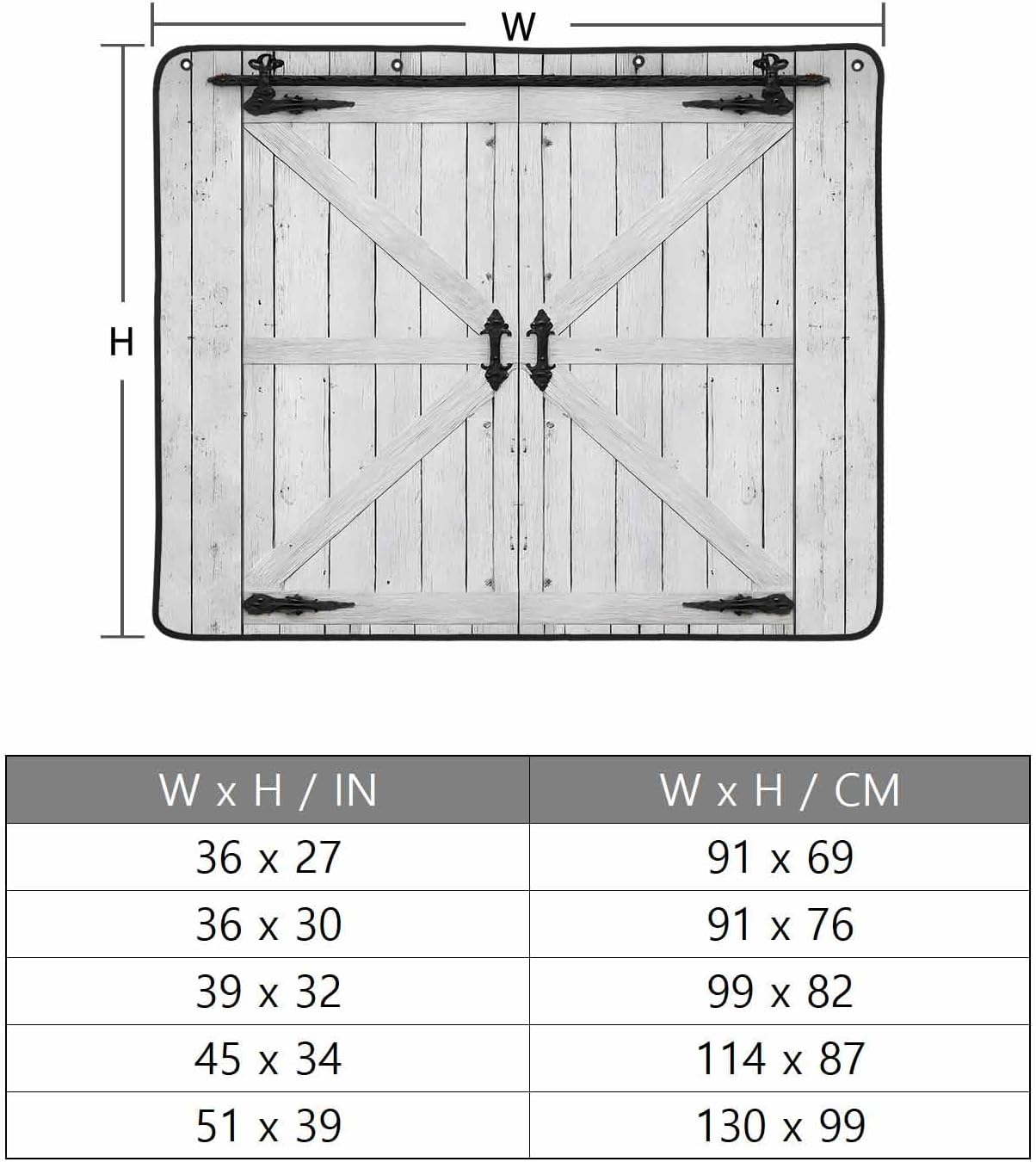 Farmhouse Wood Grain Magnetic Fireplace Cover, Fireplace Draft Blocker, Vintage Country Barn Gate Grey Fireplaces Blanket for Heat Loss/Cold Air, Fireplaces Draft Stopper Cover for Inside 39"x32"