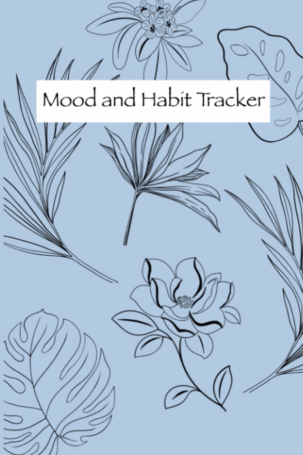 Yearly Mood and Habit Tracker journal: Floral yearly mood and habit tracker journal