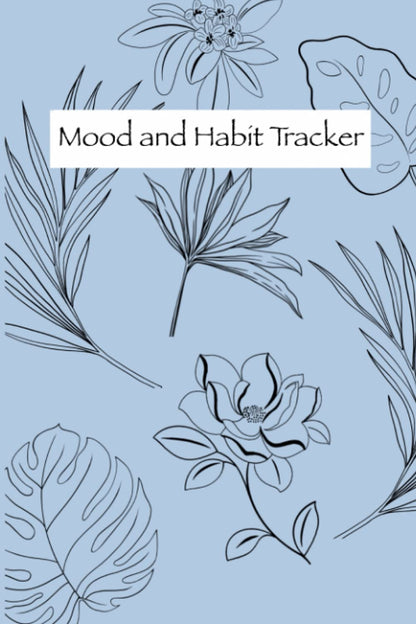 Yearly Mood and Habit Tracker journal: Floral yearly mood and habit tracker journal