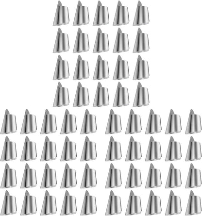 Hemoton 60pcs Stainless Steel Finger Nail Guards for Cutting and Peeling Vegetables Kitchen Tools for Protecting Nails While Cooking Easy to Use and Clean