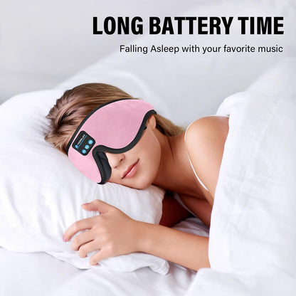 Sleep Headphones,Sleep Mask for Side Sleeper,3D Eye Mask for Sleeping with Stereo Speakers,Bluetooth Headphone,Perfect for Gifts for Women/Men Black