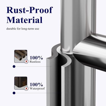 Kitsure Metal Toilet Paper Holder Free Standing, Medium, Black | Rustproof Toilet Paper Stand for 4 Rolls, Bathroom Organizers and Storage with Anti-Slip Base and Plastic Shelf