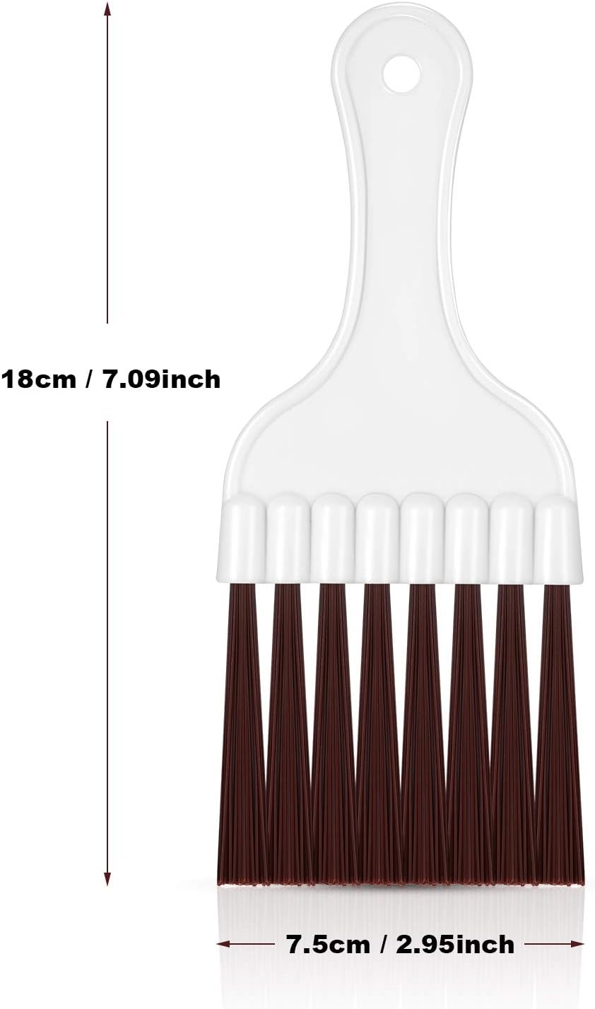4 Packs Air Conditioner Condenser Cleaning Brush Refrigerator Coil Brush HVAC Coil Cleaner Brush Small Plastic Whisk Brush (Blue)