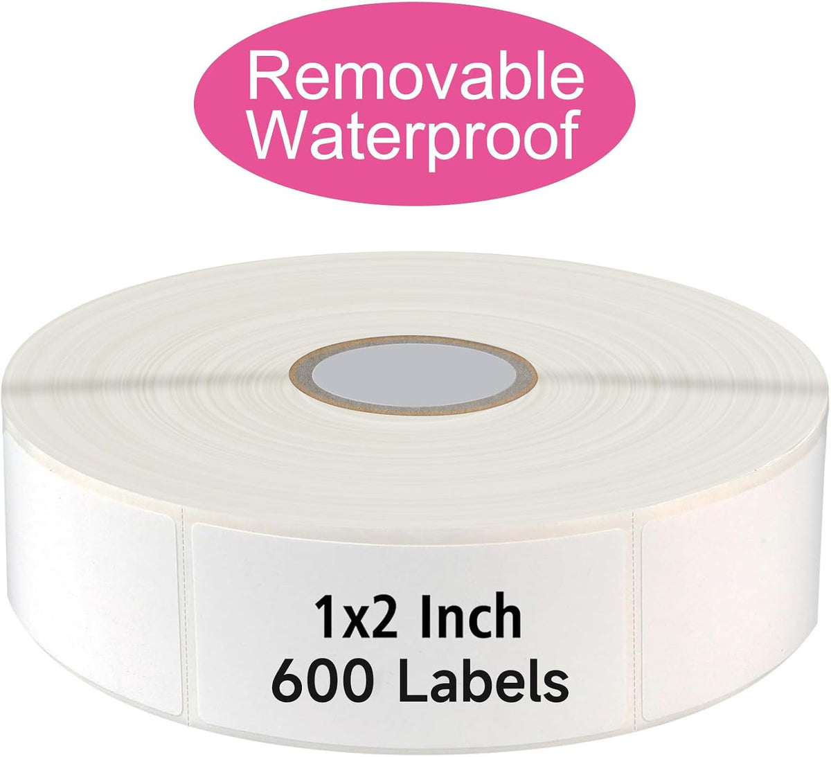 1200 Blank Removable Freezer Labels with Perforation Line for Easy Distribution and Use. Waterproof and Oil-Resistant, Suitable for Food Containers, Jars, and Kitchen Organization.(1 "x 3")