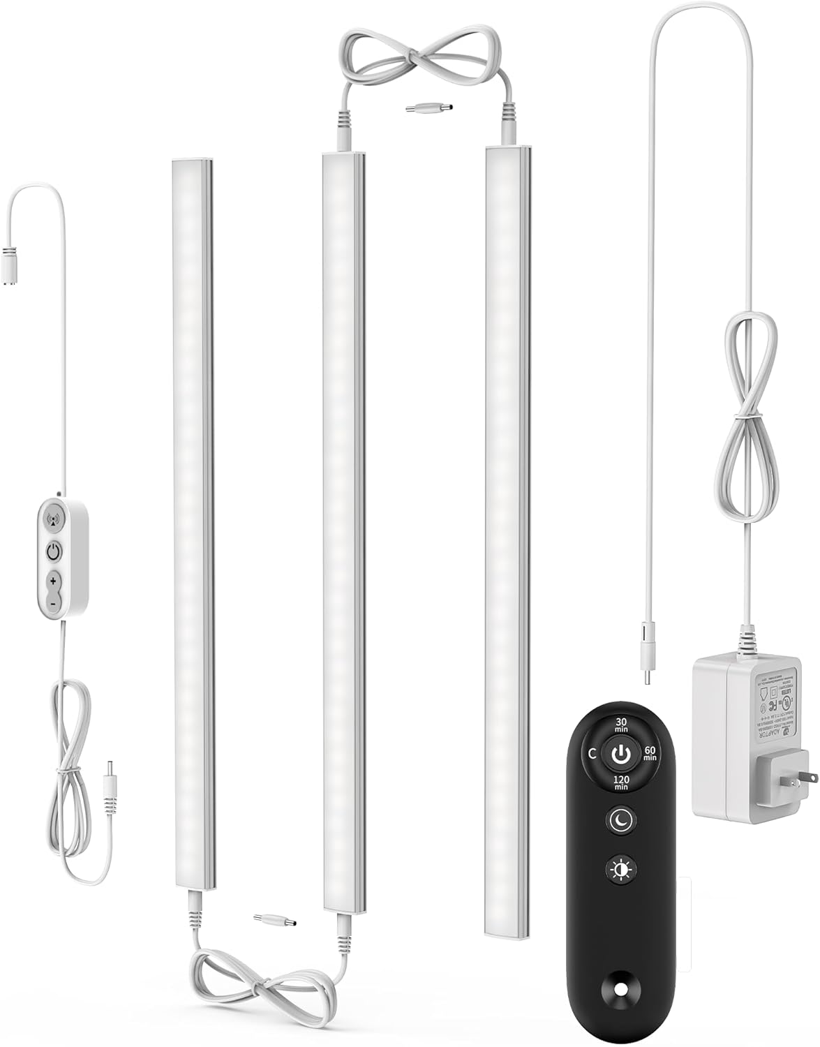 Motion Sensor Cabinet Lighting, 4500K Daylight, 3 Pack 12 inch Linkable