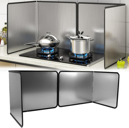 3 Sided Splatter Guard,Foldable Stainless Steel