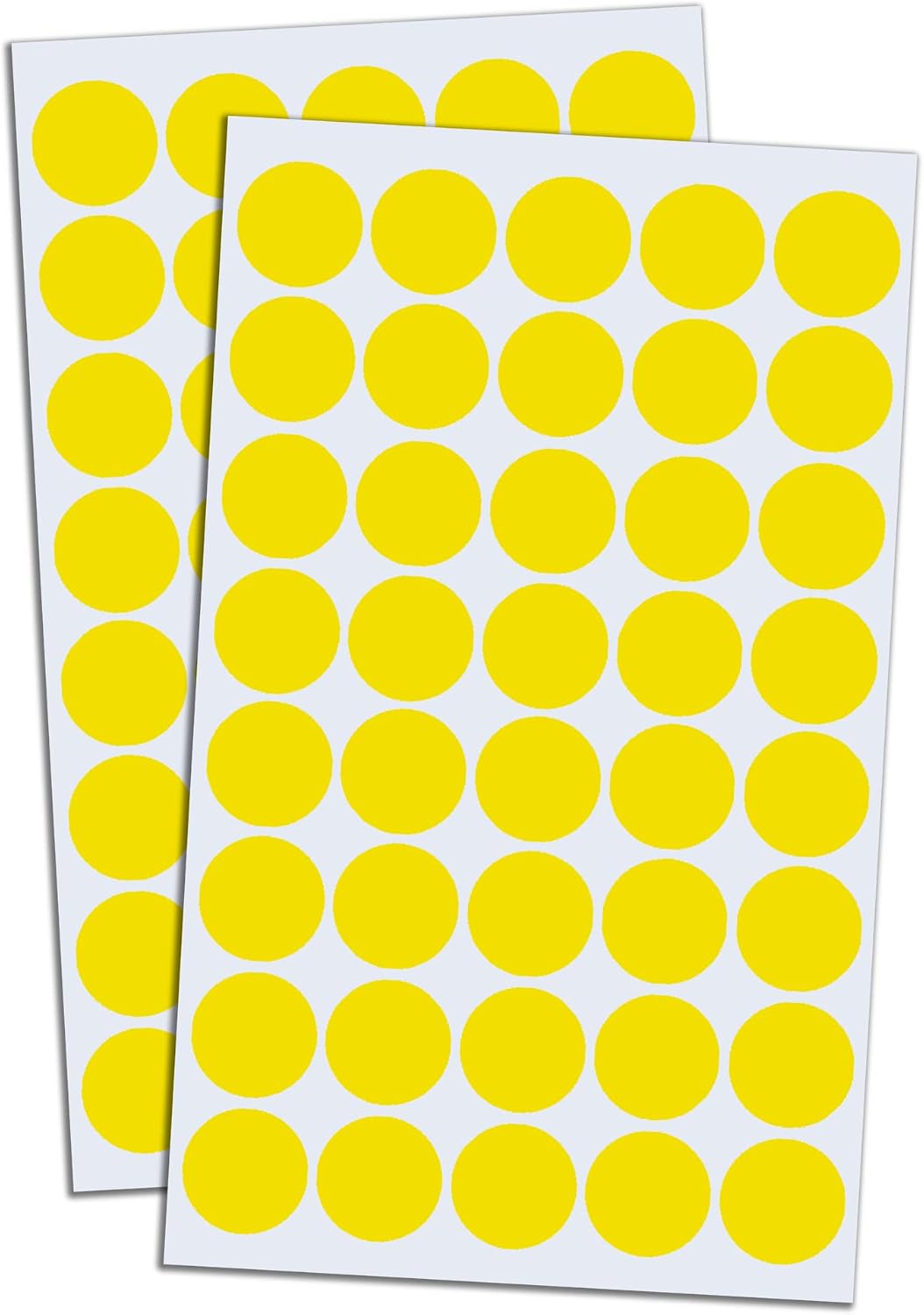 2000 Pack, 3/4" Round Colored Dot Stickers Labels - 10 Colors