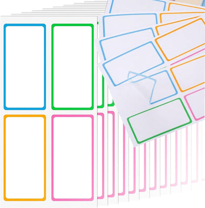 120 Pcs Dry Erase Labels, Reusable Sticky Notes for Organizing, Removable Waterproof Label Stickers for Kitchen, Office, Containers, Bins, Jars