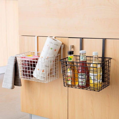 Cabinet Door Hair Tool Organizer - Styling Tools Holder for Dryer, Flat Iron, Curling Wand, Straightener Brushes, Black