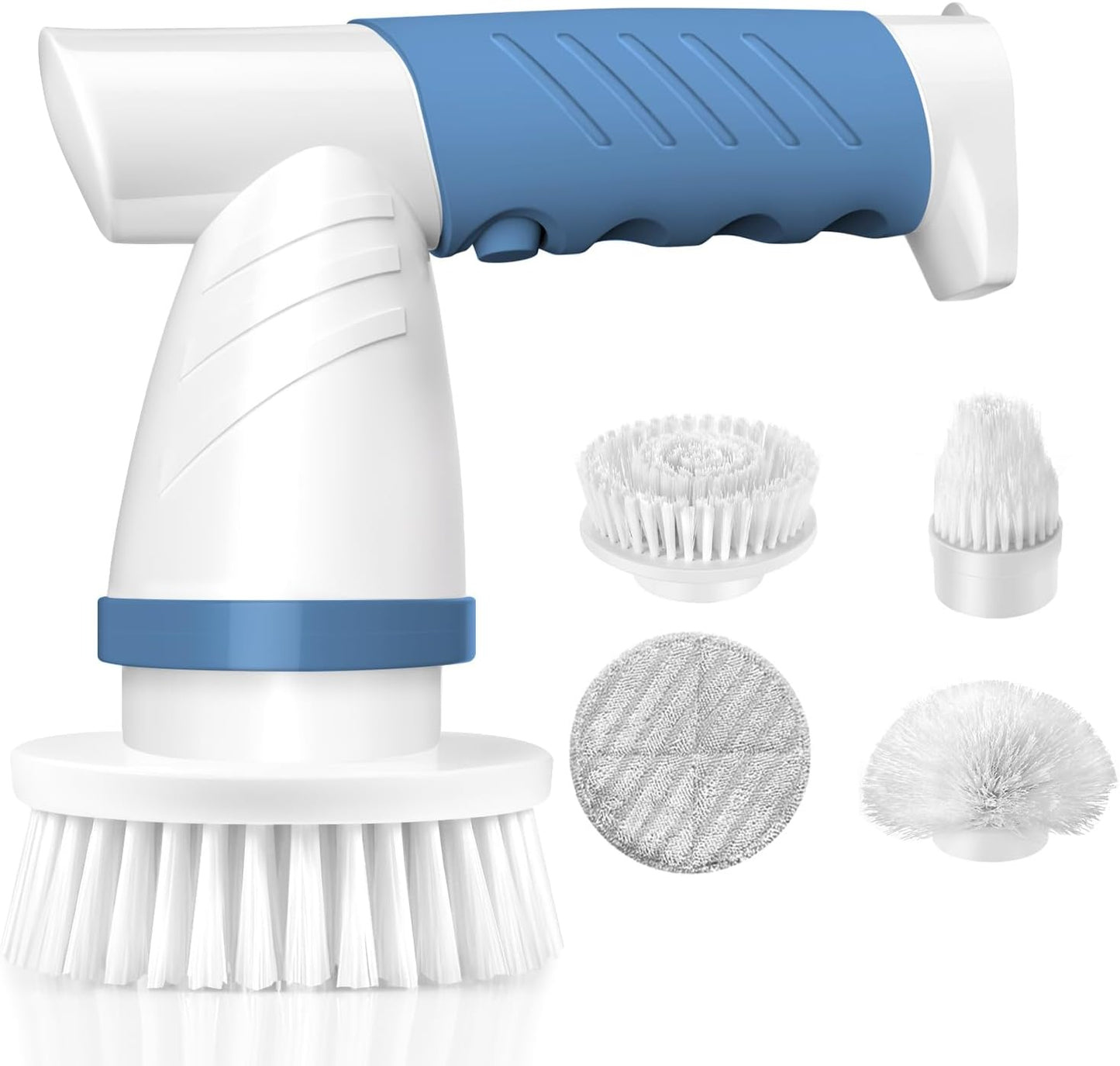 Electric Spin Scrubber, Bathroom Shower Electric Scrubber for Cleaning Tub/Tile/Floor/Sink/Window, Power Cleaning Brush Rechargeable Cordless with 4 Replaceable Cleaner Brush Heads