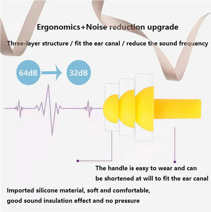 Earplugs for Sleeping Noise Cancelling, 8Pairs Reusable Ear Plugs
