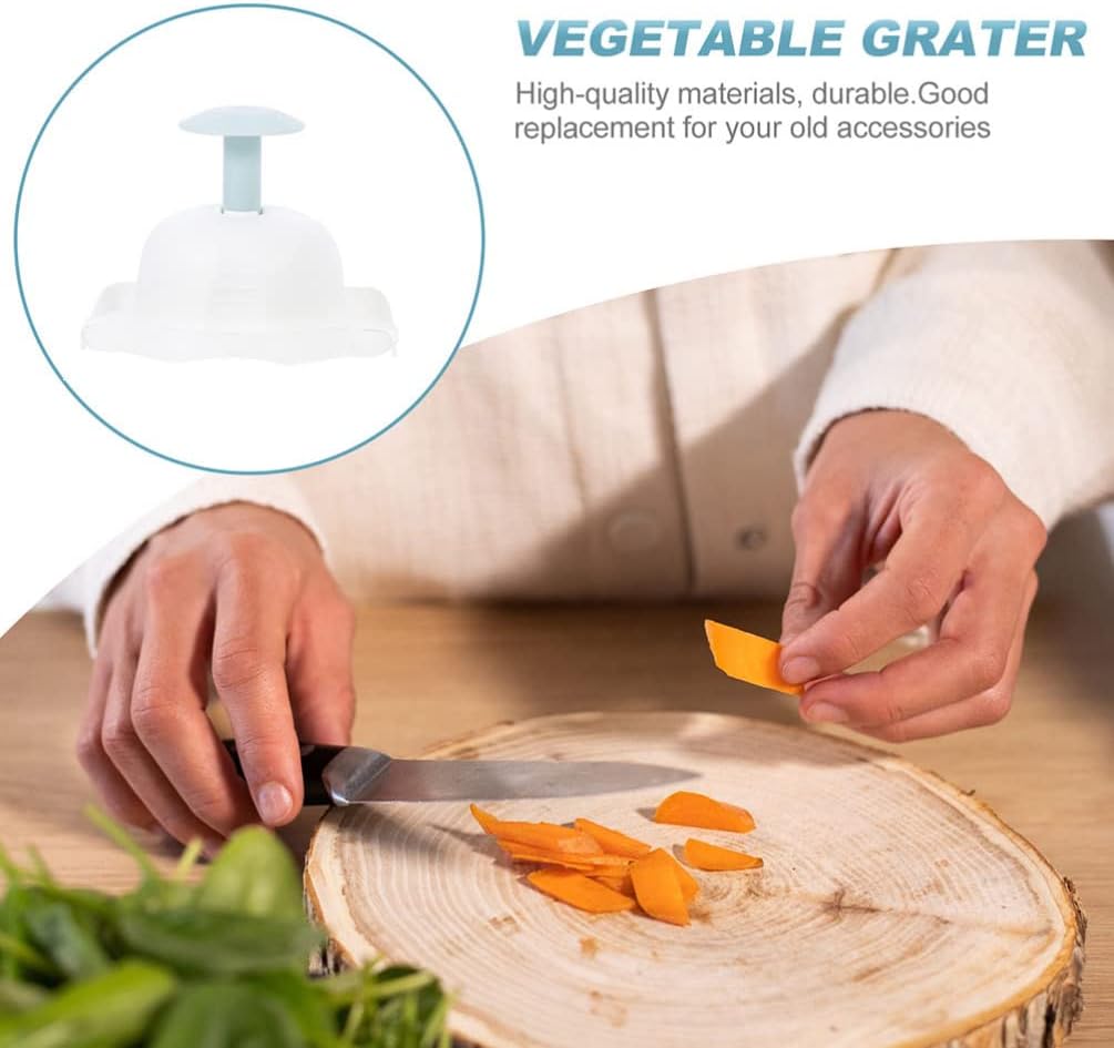 Tofficu Cheese Slicer Handheld Food Slicer Hand Guard Grater Finger Protector Vegetable Slicer Holder Onion Cutting Tools Food Slicer Cutter (Blue) Hand Held Grater