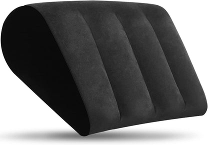 Prosixtoy Portable Wedge Pillow Inflatable Cushion - Body Positioners Lightweight Wedge Pillow for Sleeping, Leg Elevation, Use in Bed, Travel, Camping, Fast Inflating Deflation (Grey)