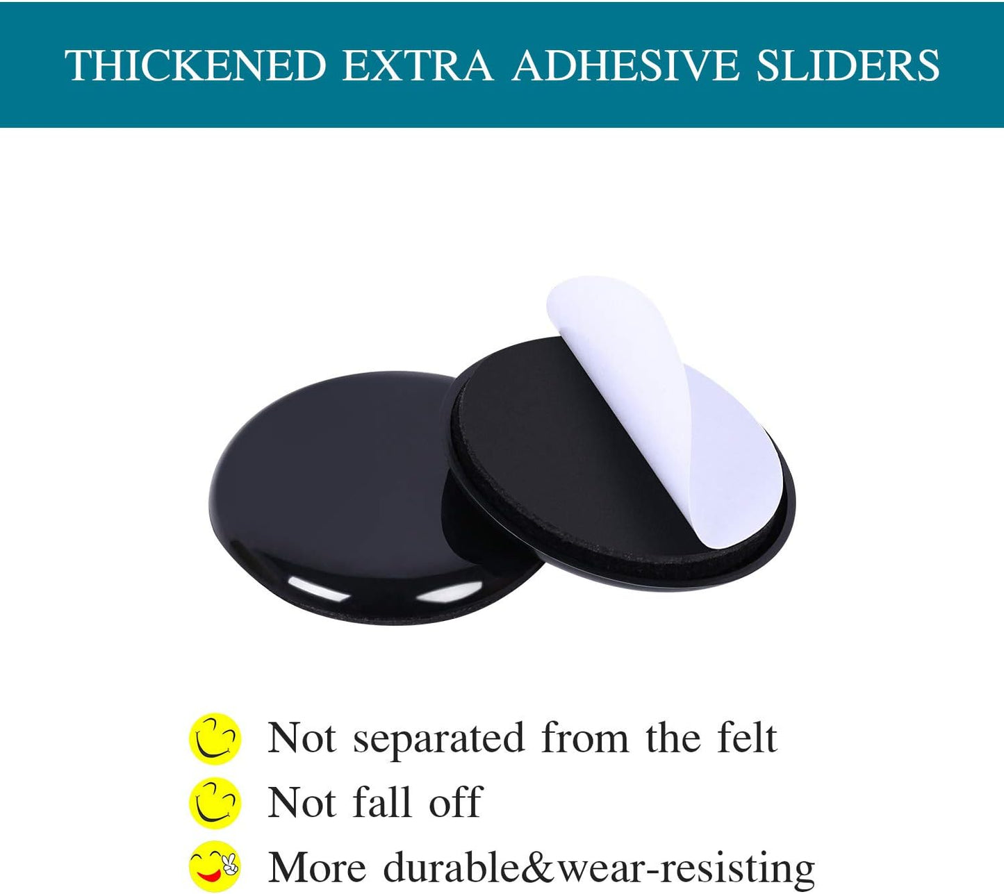 Ezprotekt 16 Pack Self-Stick Furniture Chair Leg Sliders for Carpet, 2-1/8" Self-Adhesive Round Furniture Movers Sliders, Carpet Chairs Furniture Glides, Carpet Moving Sliders Easily Move (Beige)