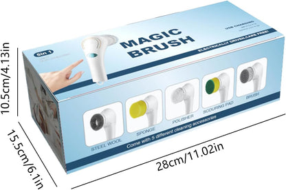 Electric Scrubber Ergonomic Electric Multifunctional Effective | Dish Cleaning Brush Electric for Range Hood, Pot, Pan