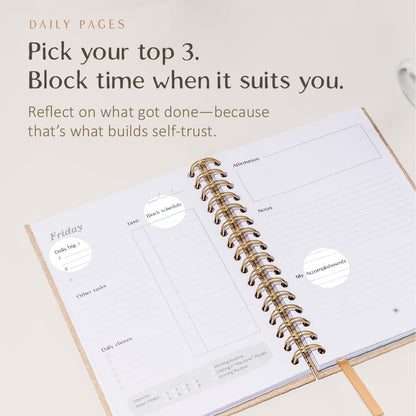 The ADHD Planner for Adults - Undated Daily & Weekly ADHD Journal for Disorganized People, 90 Days - Habit Tracker, Record Emotions & Mood - Academic Goals - Structure & Focus for Adults Brains