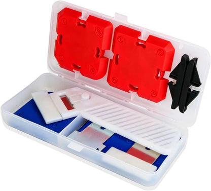 Caulking Tool Kit with Caulk Remover & Putty Knife Scraper | Multifunctional Caulking Tool Set with Caulk Remover, Professional Putty Knife Scraper for Smooth, Clean Sealant Joint
