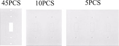 40PCS Wall Insulation Outlet Insulators Draft Sealers, Switch Plate Insulation EVA Foam Gasket for Wall, Light, Switch Socket