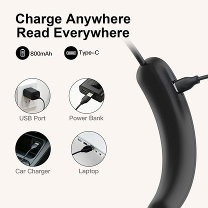 Ultra-Lightweight Neck Reading Light with 660nm Red Light for Night Reading