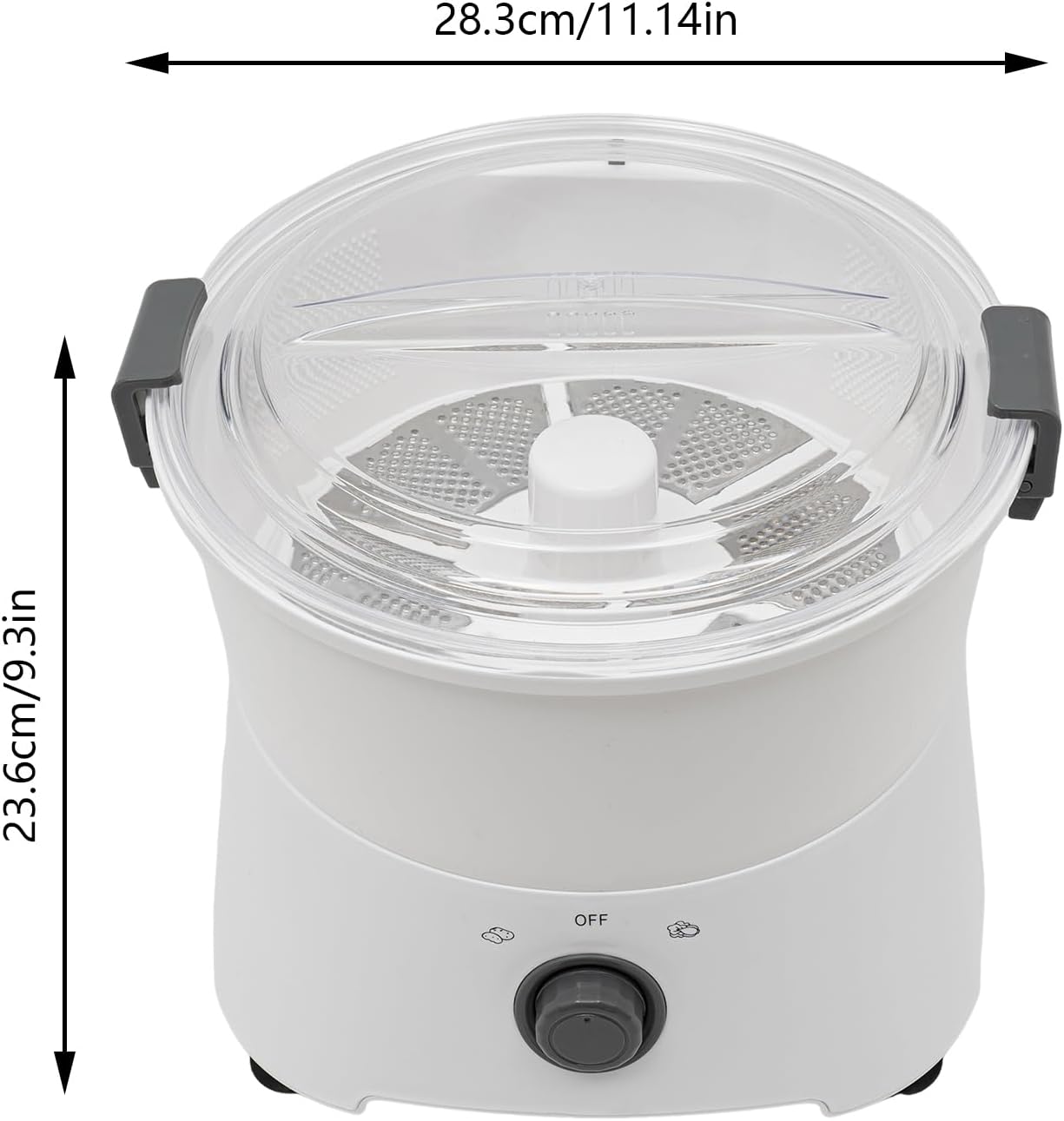 Electric Potato Peeler, 110-120V 85W Commercial Automatic Potato Peeler 2-in-1 One-button Drive Potato Peeling Spinner Machine for Kitchens Restaurants & Fast Food Stores