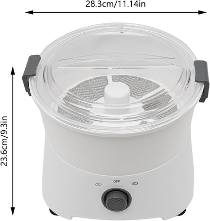 Electric Potato Peeler, 110-120V 85W Commercial Automatic Potato Peeler 2-in-1 One-button Drive Potato Peeling Spinner Machine for Kitchens Restaurants & Fast Food Stores
