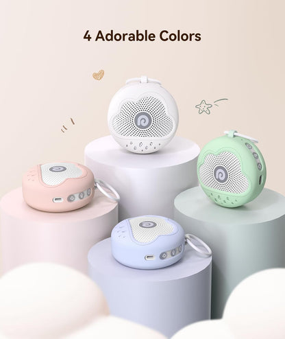 Dreamegg White Noise Machine - Portable Sound Machine Baby with Safe Silicone Cover, Features Powerful Battery, 21 Soothing Sound, Noise Canceling for Sleeping, Baby Registry Gift, Nursery, Travel