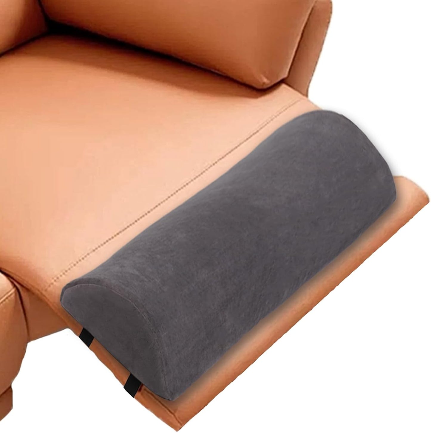 Recliner Foot Pillow, High-Resilience Foam Half-Moon Pillow for Sleeping | Soft and supportive for sleeping or reclining; supports legs, head, back and lumbar area while reducing heel pressure
