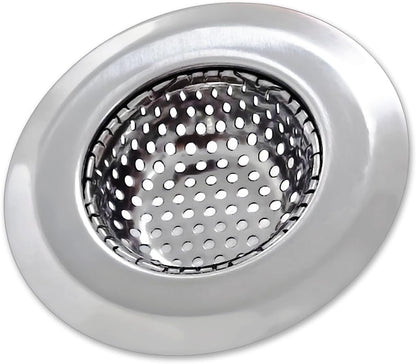 Huntonry Bathtub Drain Strainer - 2.79 Inch Hair Catcher, Stainless Steel Shower Drain Cover, Bathroom Sink Strainer Filter Basket, Tub Drain Strainer, Hair Stopper